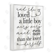 Stupell Studio | Loved A Little Boy Phrase Family Home Sentiments