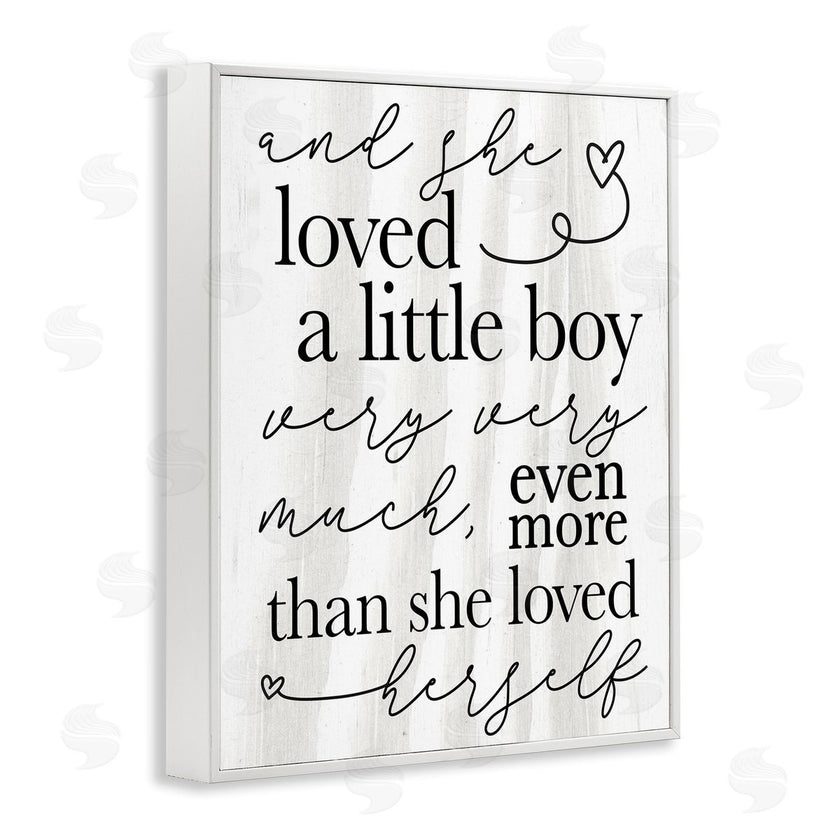 Stupell Studio | Loved A Little Boy Phrase Family Home Sentiments