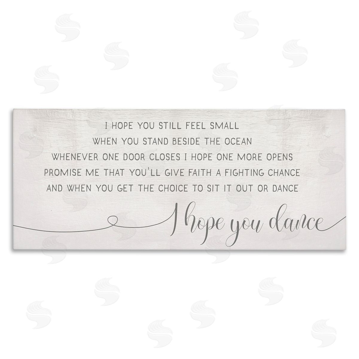 Stupell Studio Faith Fighting Chance Phrase Romantic Dance Quote Canvas Wall Art