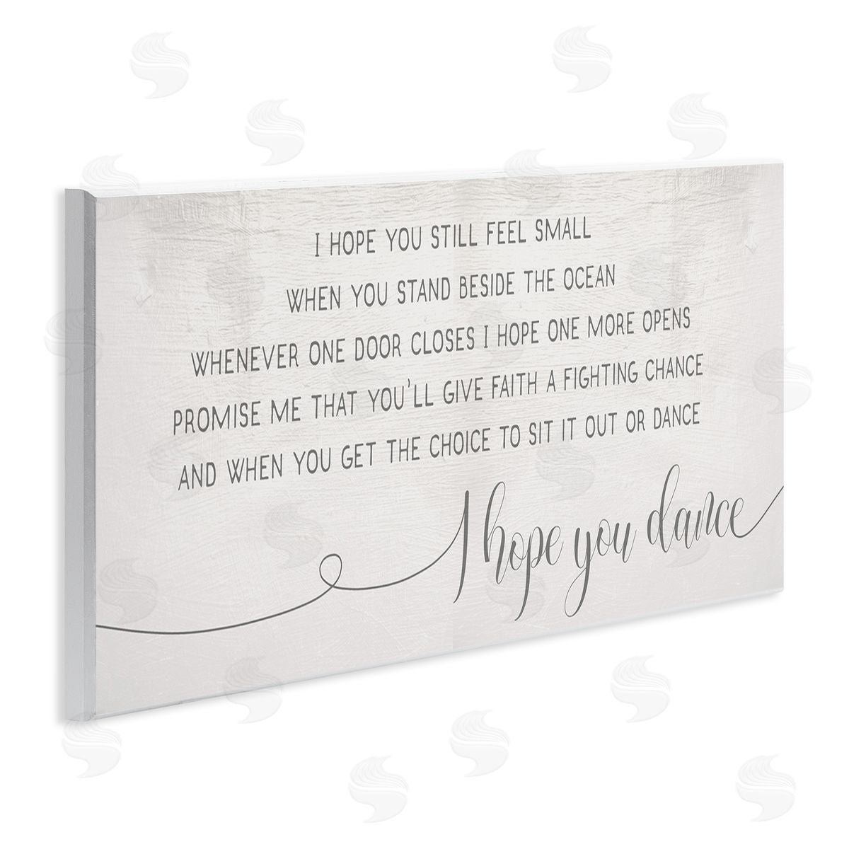 Stupell Studio Faith Fighting Chance Phrase Romantic Dance Quote Wall Plaque Art