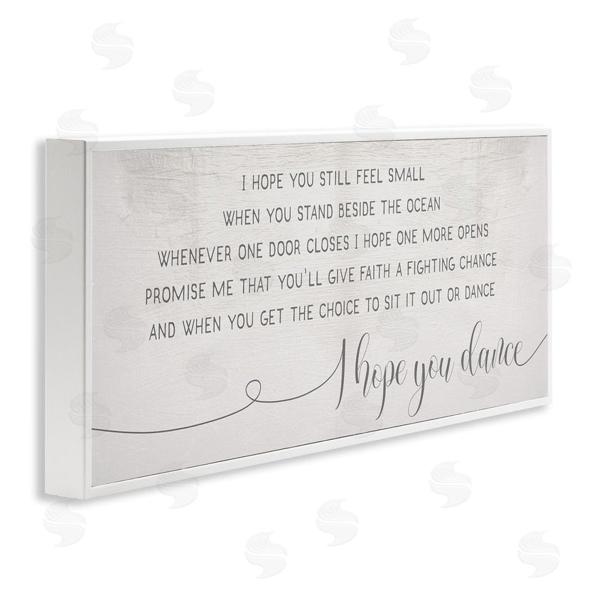 Stupell Studio | Faith Fighting Chance Phrase Romantic Dance Quote