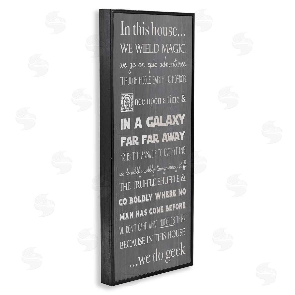 Family Movie Night Phrases Black Frame Print Wall Art, Home Decor by Stupell Studio