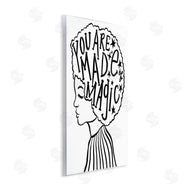 Stupell Studio | Made of Magic Phrase Children's Hair Portrait