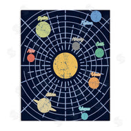 Stupell Studio | Retro Solar System Chart Milky Way Planets