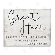 Stupell Studio | Great Hair By Appointment Sign Distressed Beauty Salon