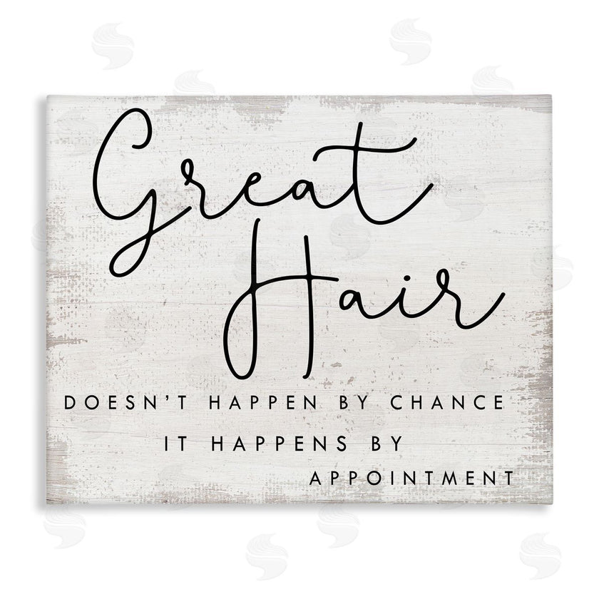Stupell Studio | Great Hair By Appointment Sign Distressed Beauty Salon