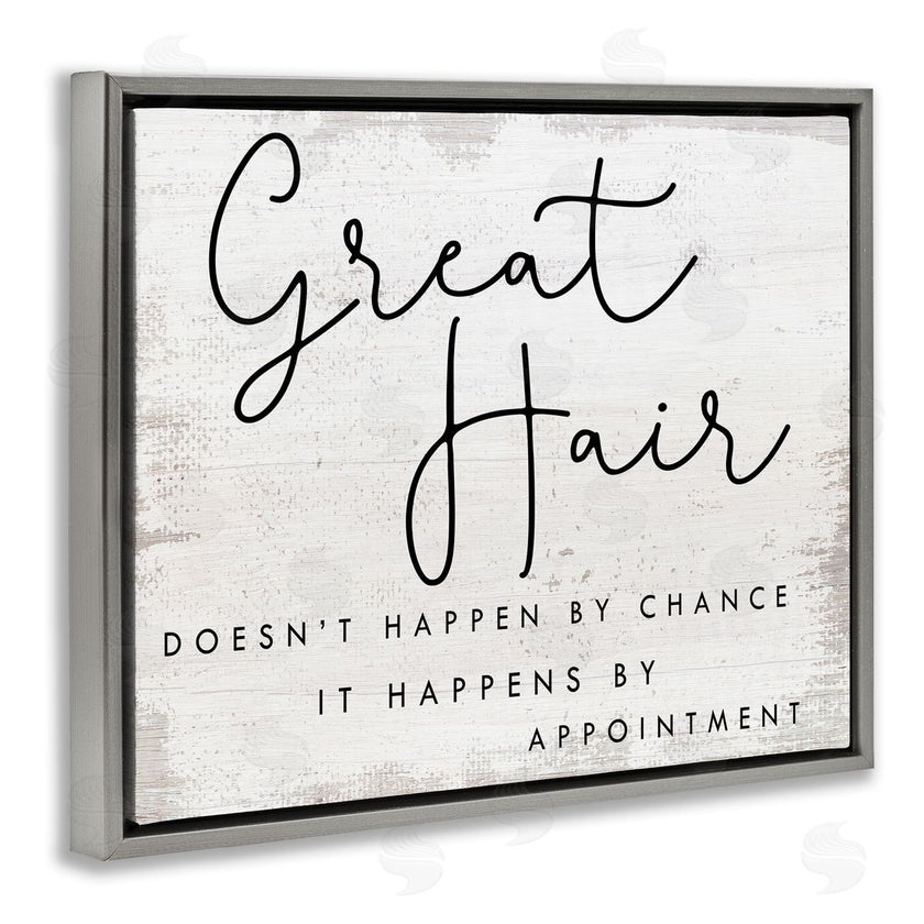 Stupell Studio | Great Hair By Appointment Sign Distressed Beauty Salon