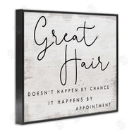 Stupell Studio | Great Hair By Appointment Sign Distressed Beauty Salon