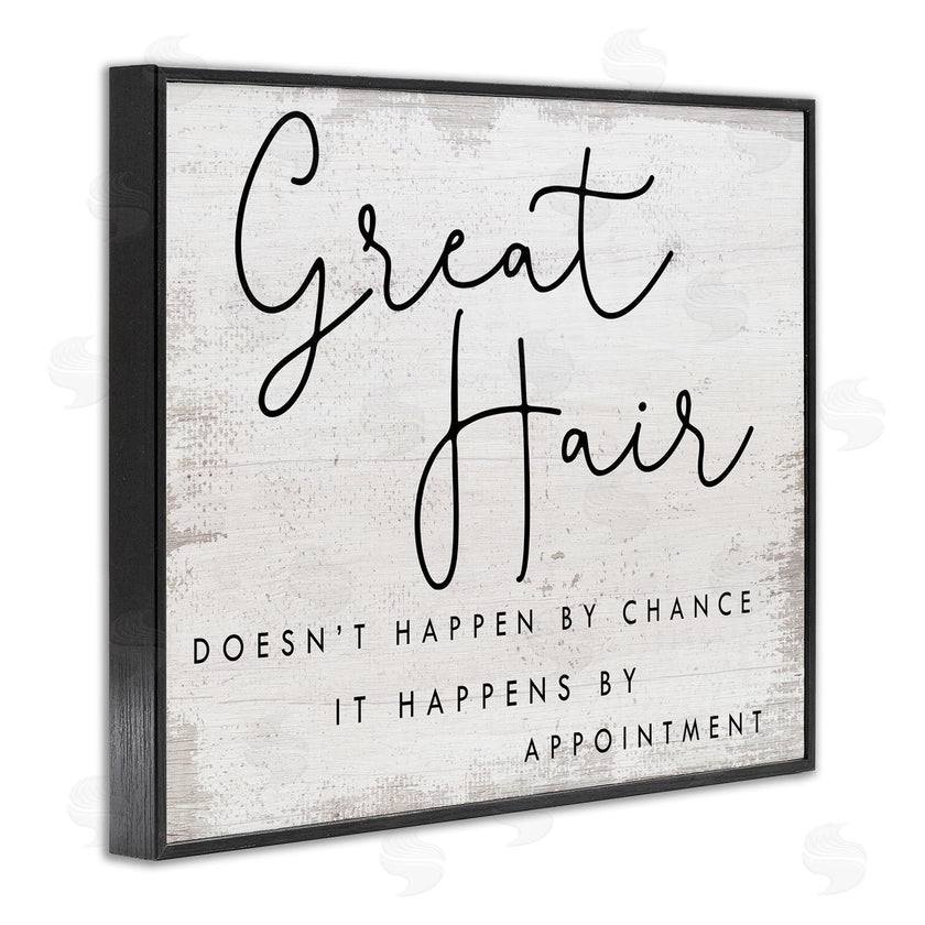 Stupell Studio | Great Hair By Appointment Sign Distressed Beauty Salon