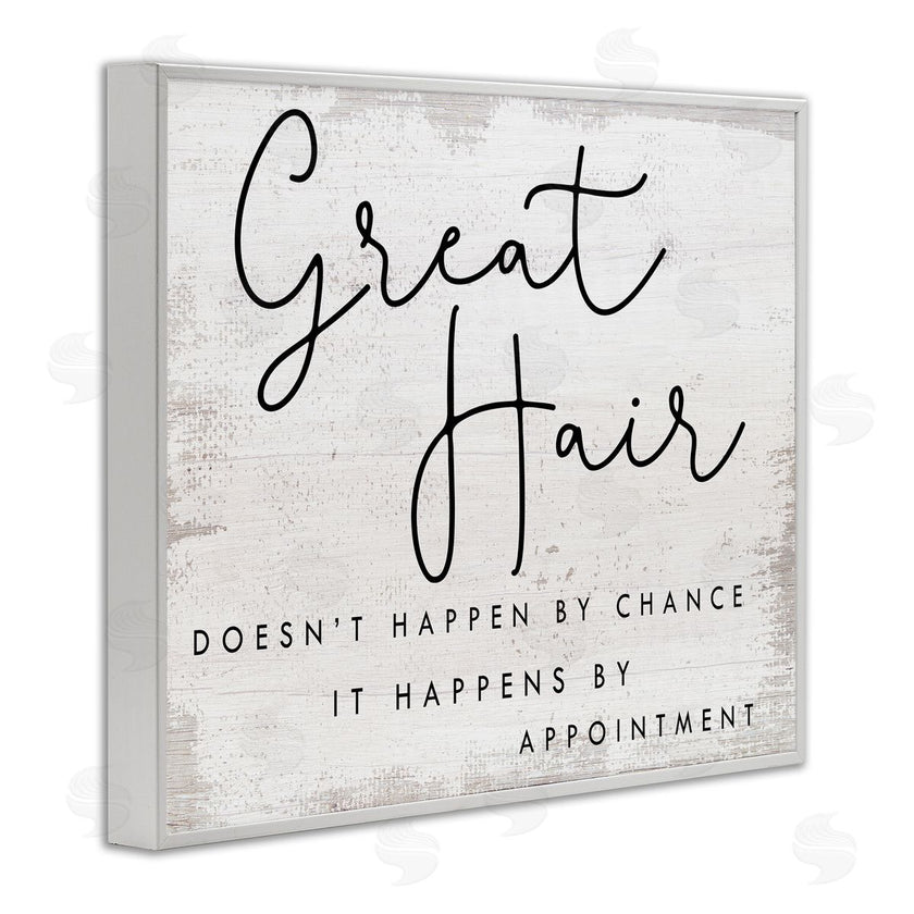Stupell Studio | Great Hair By Appointment Sign Distressed Beauty Salon