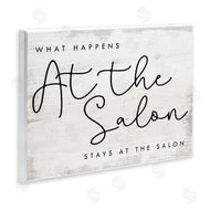 Stupell Studio | What Happens at the Salon Phrase Beauty Sentiments