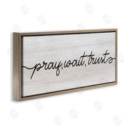 Stupell Studio | Pray Wait & Trust Phrase Soft Fluid Typography