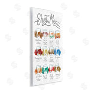 Stupell Studio | Cocktail Shot Menu Kitchen Drink Recipes