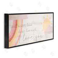 Stupell Studio | Love You Pink Rainbow Phrase