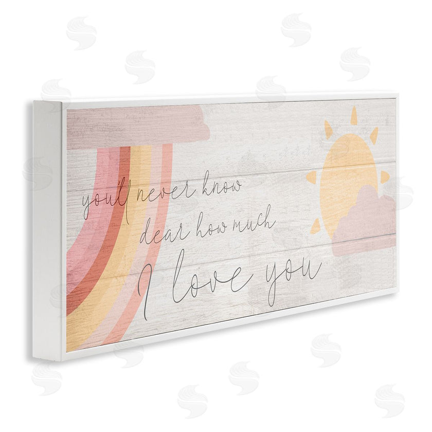 Stupell Studio | Love You Pink Rainbow Phrase