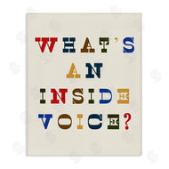 Stupell Studio | What's An Inside Voice Phrase Western Typography