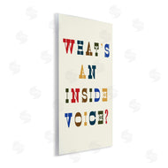 Stupell Studio | What's An Inside Voice Phrase Western Typography