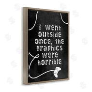 Stupell Studio | Outside Graphics Were Horrible Phrase Gamer Humor