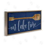 Stupell Studio | On Lake Time with Oar