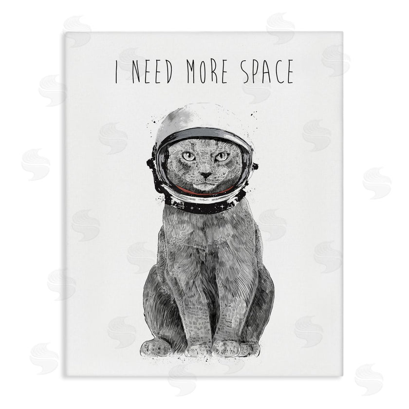 Balazs Solti | Need More Space Phrase Funny Cat Astronaut