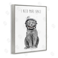 Balazs Solti | Need More Space Phrase Funny Cat Astronaut