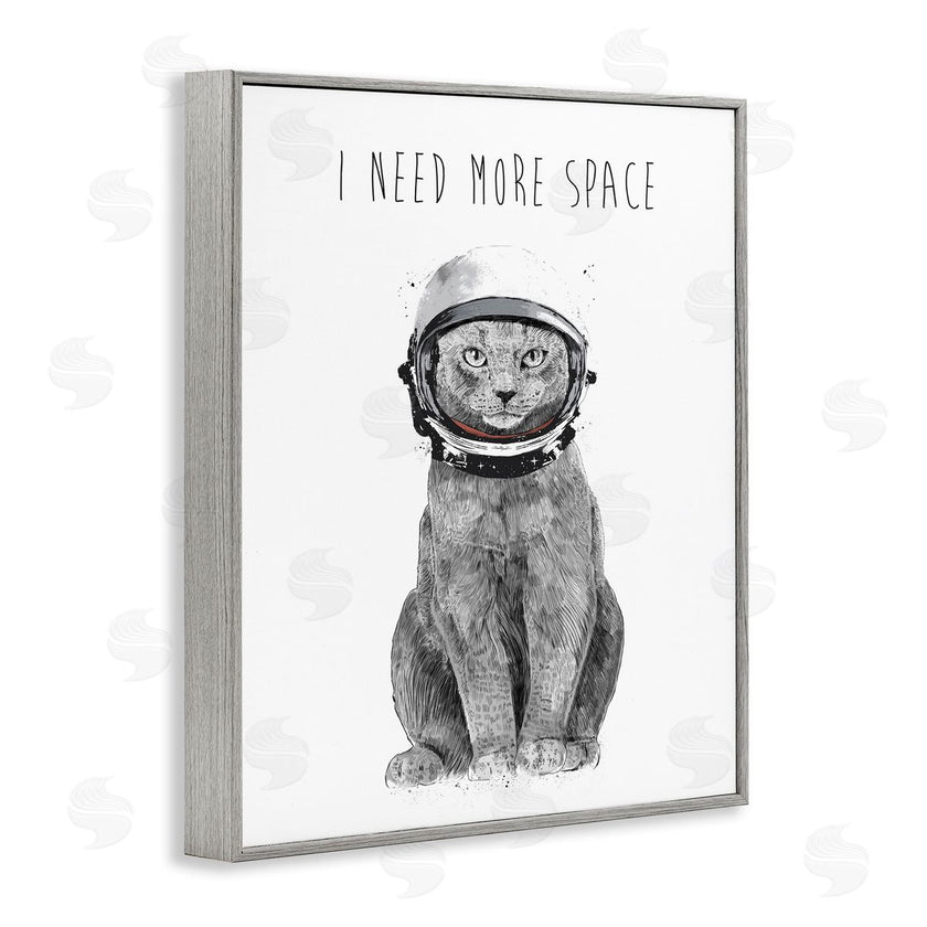 Balazs Solti | Need More Space Phrase Funny Cat Astronaut