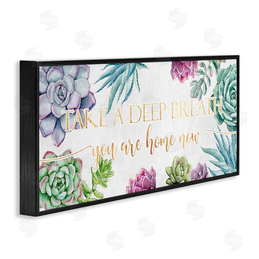 Ziwei Li | Take A Deep Breath Phrase Succulent Plants