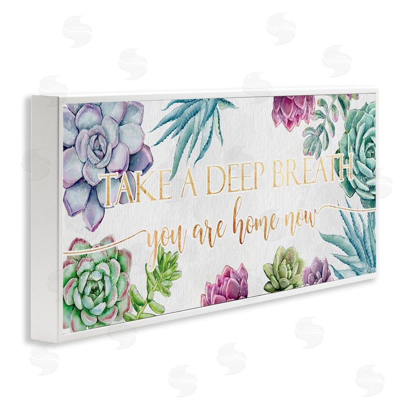 Ziwei Li | Take A Deep Breath Phrase Succulent Plants
