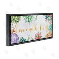 Ziwei Li | Love and Be Loved Phrase Pink Purple Succulents