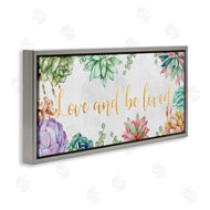 Ziwei Li | Love and Be Loved Phrase Pink Purple Succulents