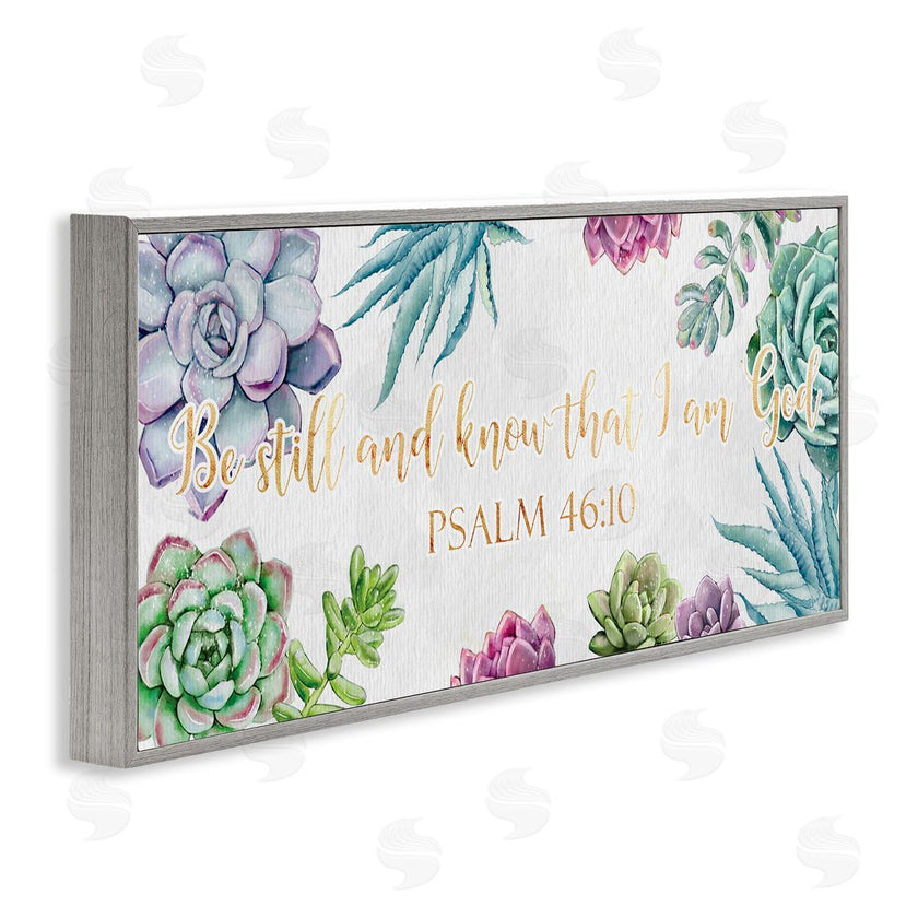 Ziwei Li | Be Still Psalm 46:10 Blooming Succulent Plants
