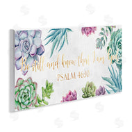 Ziwei Li | Be Still Psalm 46:10 Blooming Succulent Plants
