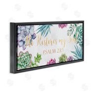 Ziwei Li | Restores My Soul Psalm 23:3 Blooming Succulents
