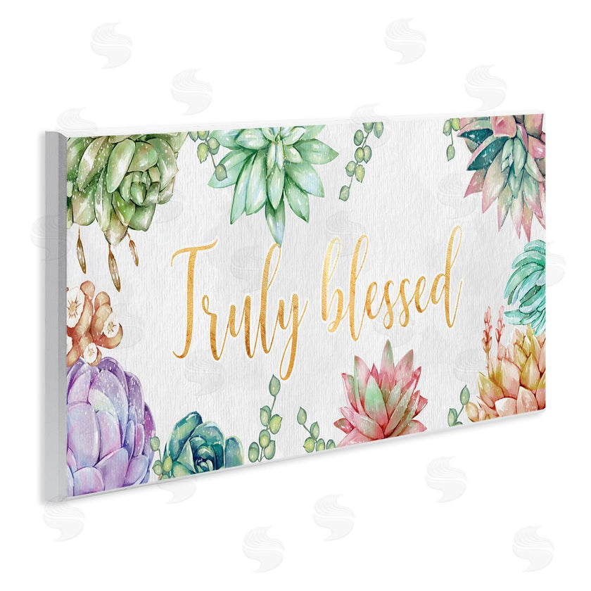 Ziwei Li | Truly Blessed Sentiments Modern Succulent Greenery