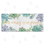 Ziwei Li | Less Worry More Prayer Blooming Succulent Plants