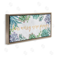 Ziwei Li | Less Worry More Prayer Blooming Succulent Plants