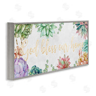 Ziwei Li | God Bless Our Home Expression Purple Pink Succulents