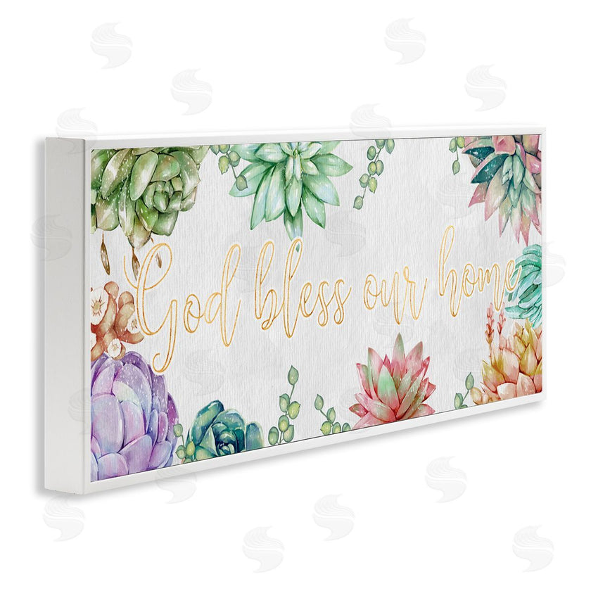 Ziwei Li | God Bless Our Home Expression Purple Pink Succulents