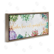 Ziwei Li | Gather With Grateful Hearts Chic Succulent Florals