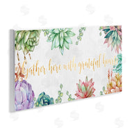 Ziwei Li | Gather With Grateful Hearts Chic Succulent Florals