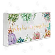 Ziwei Li | Gather With Grateful Hearts Chic Succulent Florals