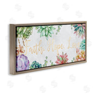 Ziwei Li | Faith Hope Love Mantra Expressive Succulent Florals