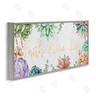 Ziwei Li | Faith Hope Love Mantra Expressive Succulent Florals