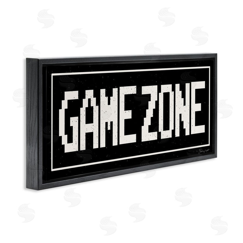 Stephanie Workman Marrott | Game Zone Phrase Minimal Retro Arcade Typography
