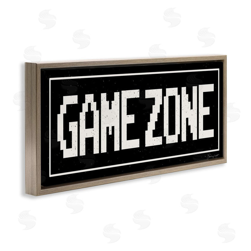 Stephanie Workman Marrott | Game Zone Phrase Minimal Retro Arcade Typography