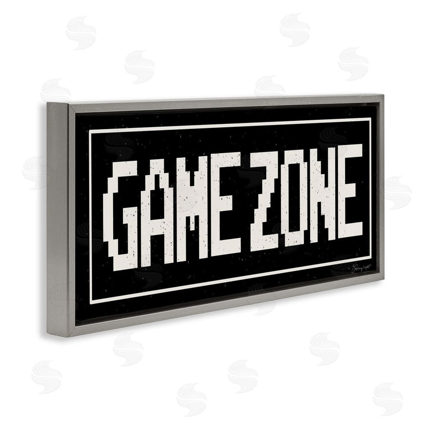 Stephanie Workman Marrott | Game Zone Phrase Minimal Retro Arcade Typography
