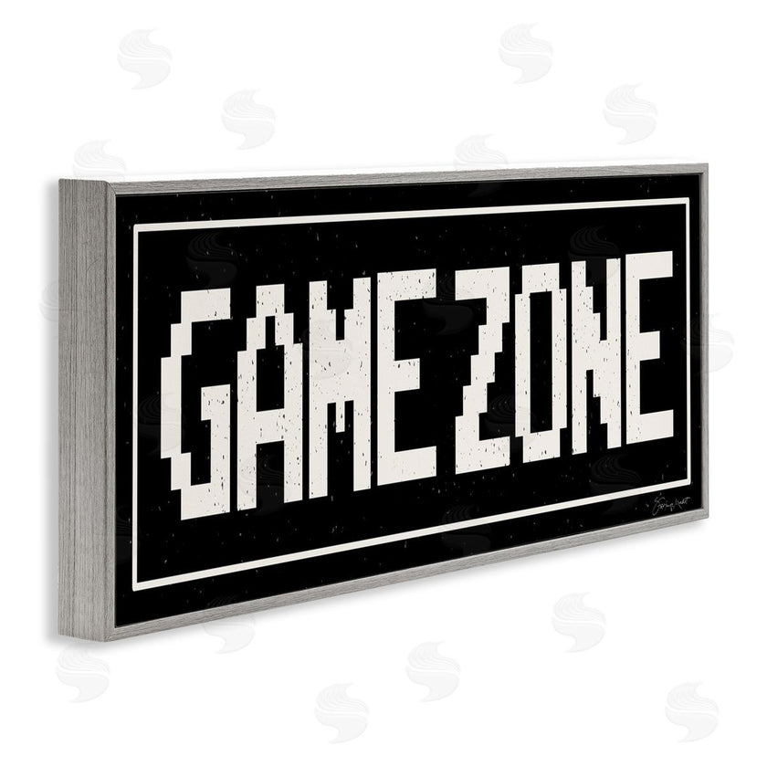 Stephanie Workman Marrott | Game Zone Phrase Minimal Retro Arcade Typography