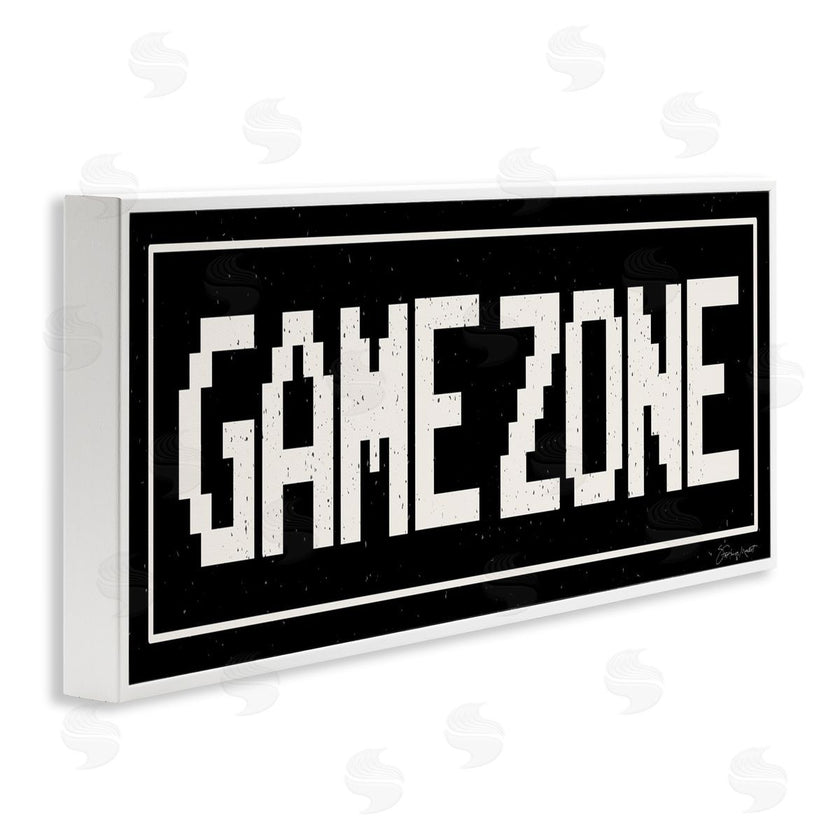 Stephanie Workman Marrott | Game Zone Phrase Minimal Retro Arcade Typography