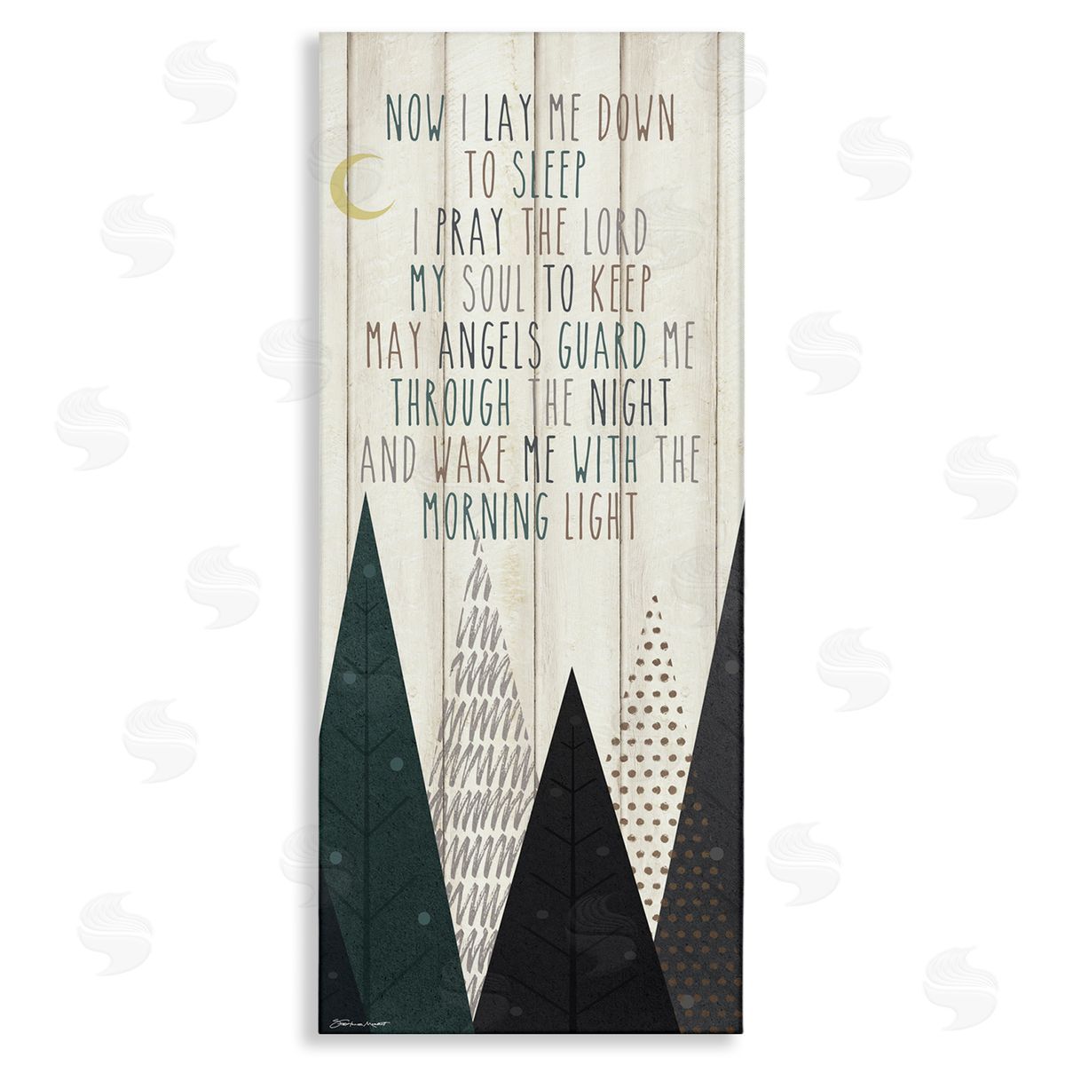 Bedtime Forest Poem Canvas Wall Art, Home Decor by Stephanie Workman Marrott