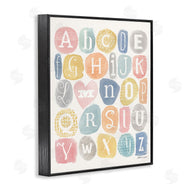 Stephanie Workman Marrott | Soft Pattern Watercolor Letters Alphabet Chart